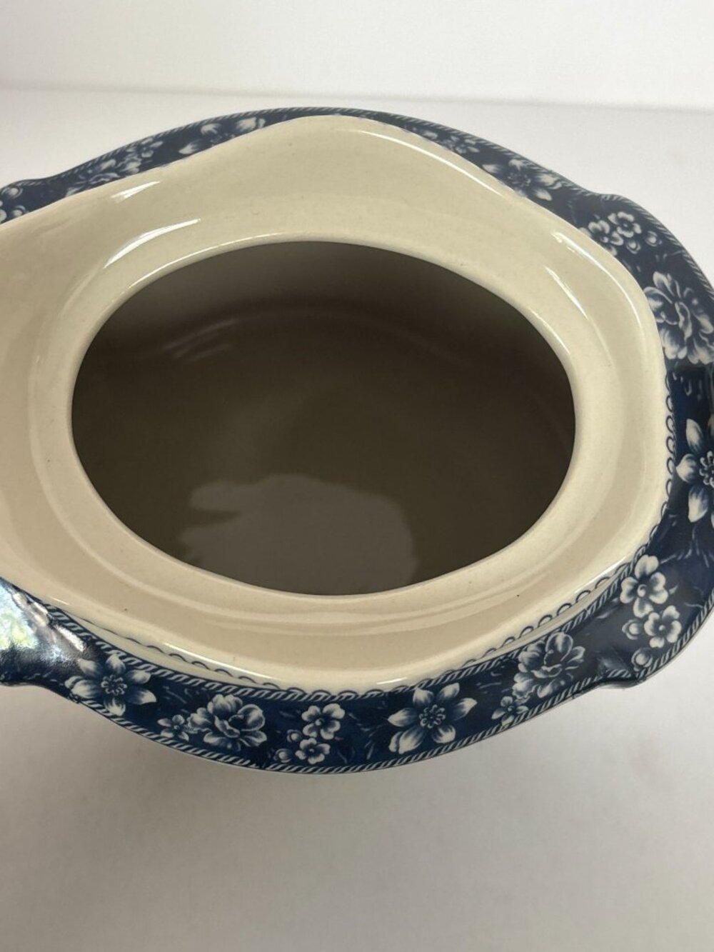 Blue White Teapot Bird Ceramic Transferware Style Mothers Day Gift Idea Tea Pot - Picture 14 of 16